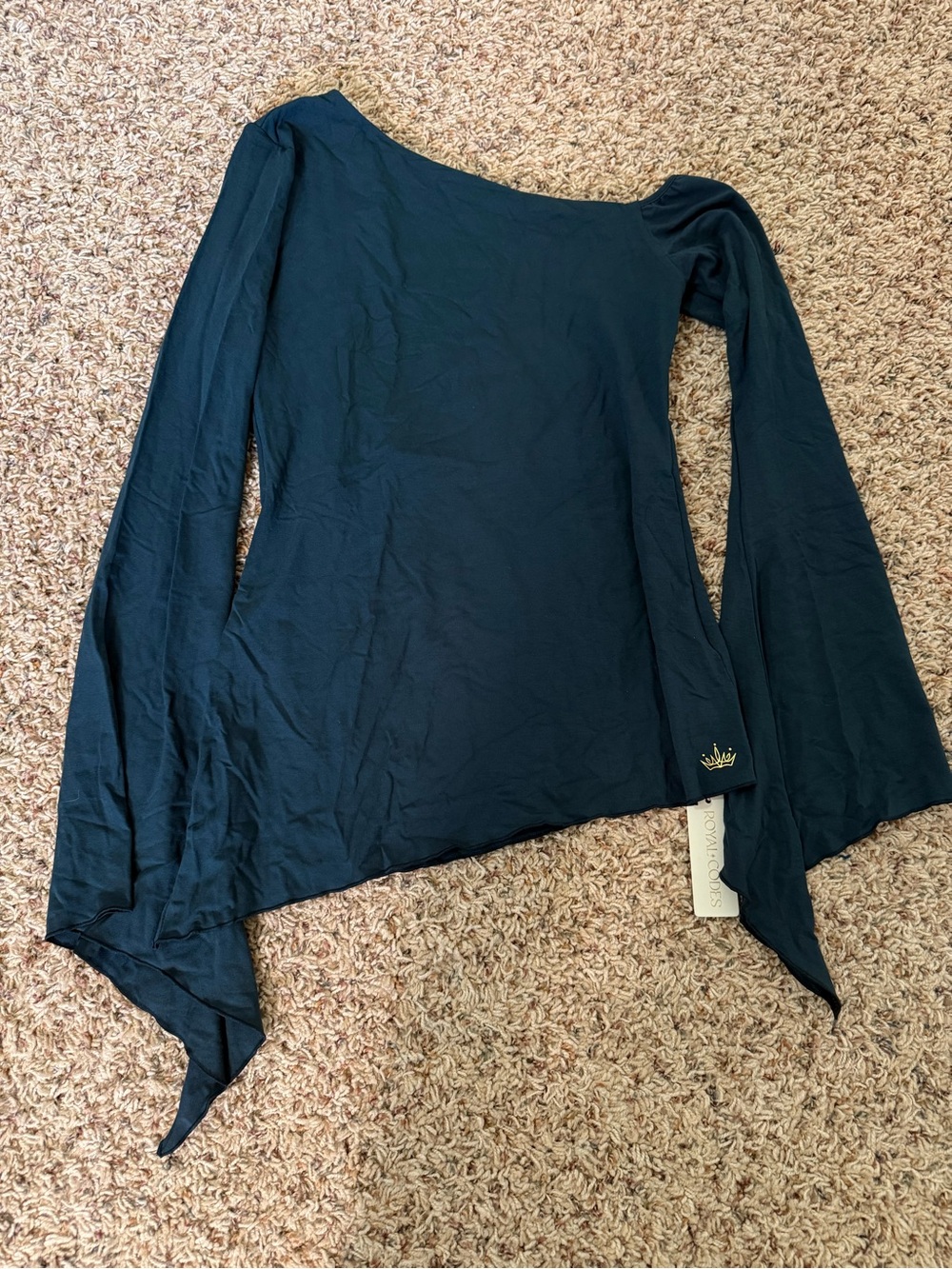 Royal Codes sz S long sleeve athletic leisure top
Color is Atlantis Blue